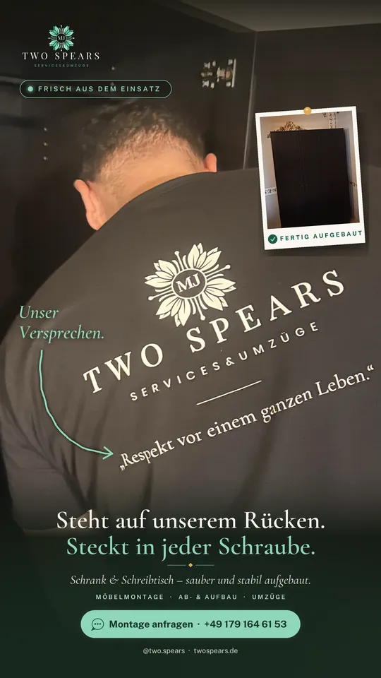 Instagram-Story: Möbelmontage frisch aus dem Einsatz