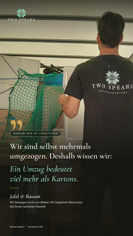 Instagram-Story: Wir sind selbst mehrmals umgezogen – Jalal und Bassam